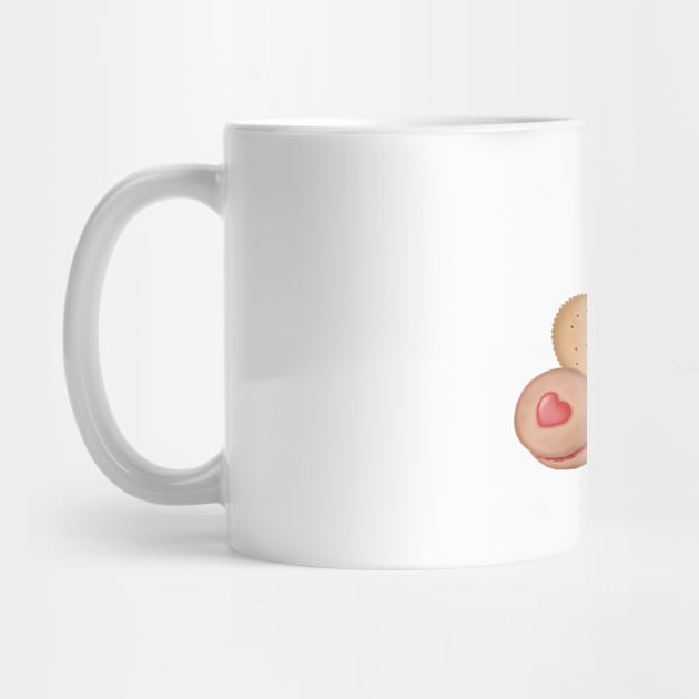 Christmas Coffee Mug And Cookies. by Kisby